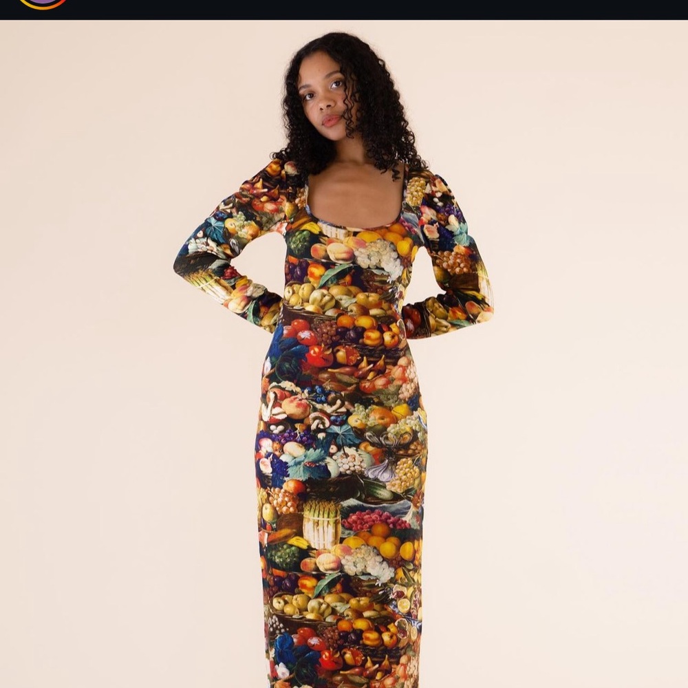 SAMANTHA PLEET FORAGE PRINT APHRODITE DRESS